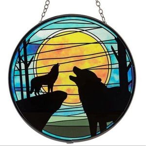 New! Wolf Moon Suncatcher